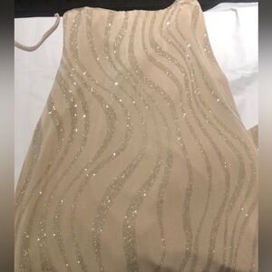 Champagne dress with sparkle